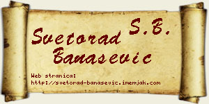 Svetorad Banašević vizit kartica